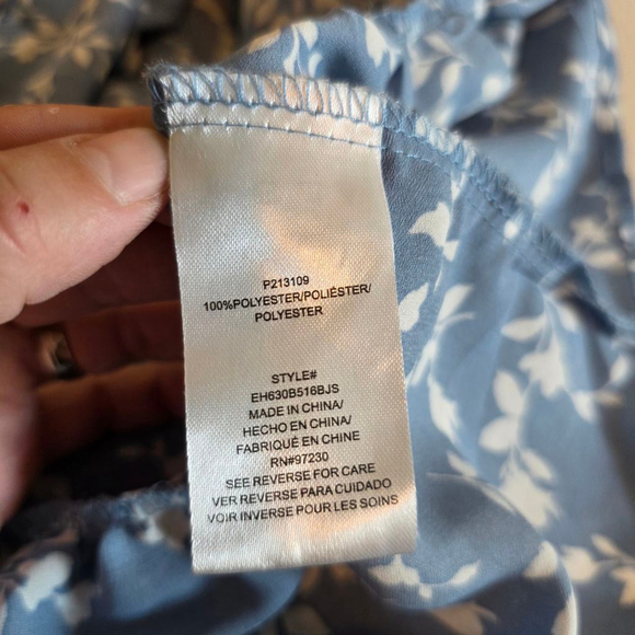 Steve Madden Dress Size S Blue Floral - Picture 6 of 9